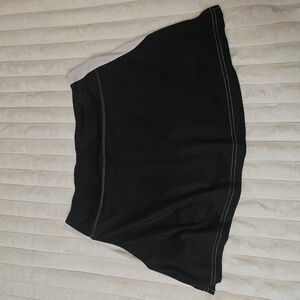 Black and White Athletic Skort